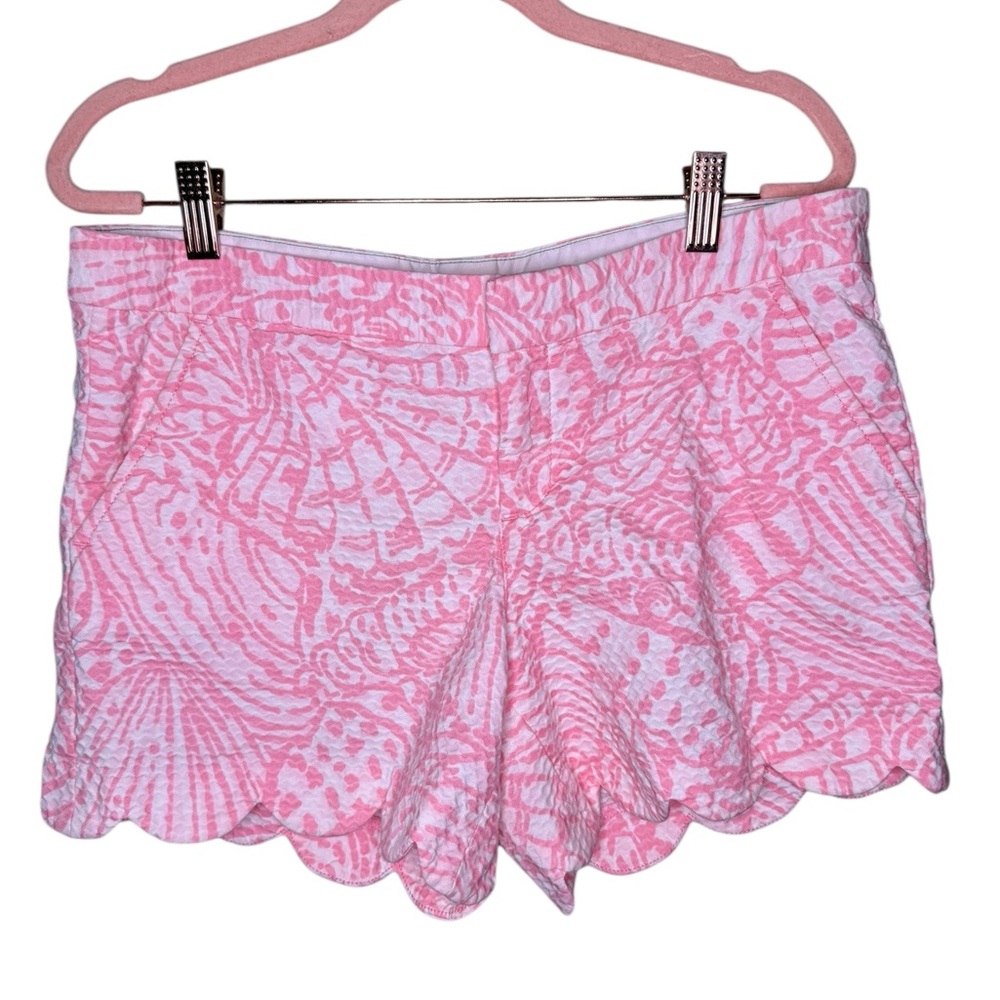 Lilly Pulitzer The Buttercup Short in Pink White Shell Print 6